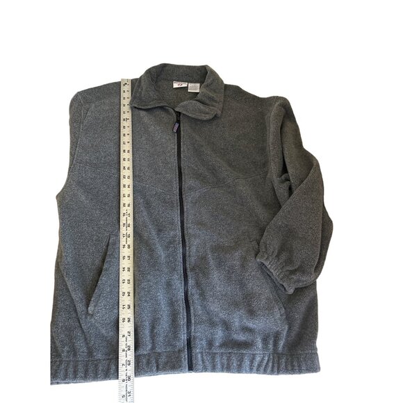 Jerzees Mens Large Gray Full Zip Fleece Jacket 70% Polyester & 30% Rayon - Picture 5 of 6